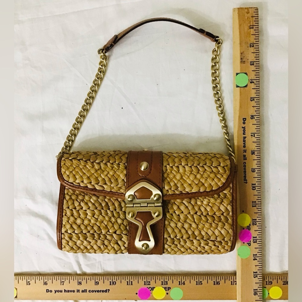 Michael Kors Santorini Straw Clutch - Picture 7 of 13